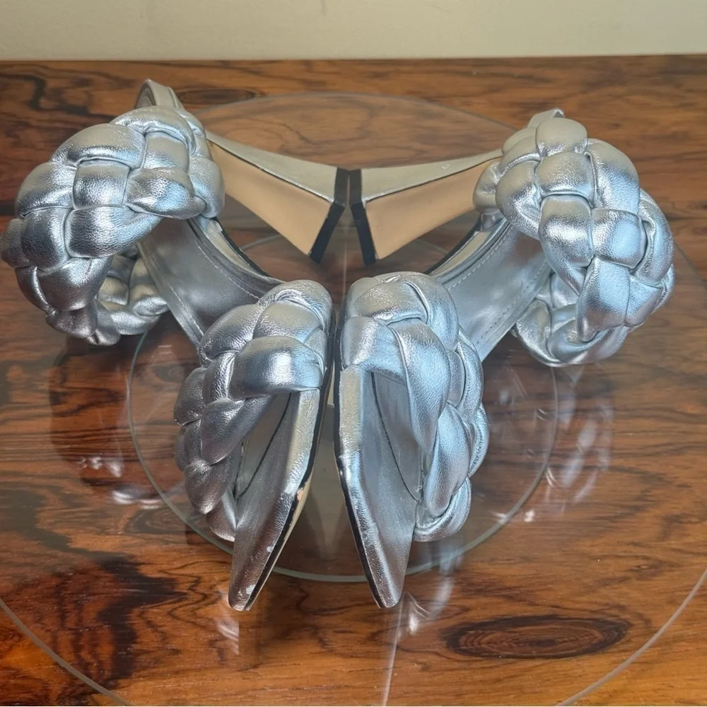 Marc Fisher LTD Hammy Sandal - silver - size 6 - Picture 13 of 16